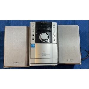 Sony CMT-EH12 Micro Hi-Fi Stereo System with Speakers & Remote - Tested